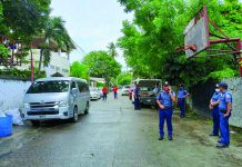Policemen recover this passenger van abandoned in Barangay Luna, Jaro, Iloilo City. Its driver lied about getting carnapped on Tuesday, June 27, for failing to remit his earnings to the van owner. AJ PALCULLO/PN