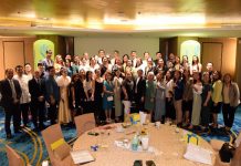 Cebu Pacific officials with the awardees of the 10th CEBBIZ Awards during the awarding ceremony at Dusit Thani Manila on May 10, 2023
