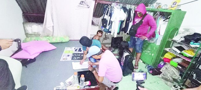 drugs_pic_resized Officers of the Jaro police station confiscated six sachets of suspected shabu valued at around P34,000 from suspects Roque Ramos and George Mosquera in a drug buy-bust operation in Barangay Camalig, Jaro, Iloilo City on Tuesday night, June 7. ICPO PHOTO