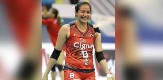 Jovelyn Gonzaga had her last appearance in the PVL during the 2022 Reinforced Conference for the Army Lady Troopers. PHOTO COURTESY OF PHILIPPINE SUPERLIGA
