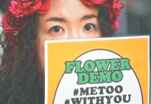 Japan redefines rape and raises age of consent to 16 A demonstrator is photographed at Japan’s Flower Demo – campaign against sexual violence which started in 2019. GETTY IMAGES
