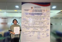 Secretary Susan Ople of the Department of Migrant Workers announces the simplified rules for the recruitment and employment of land-based overseas Filipino workers. DMW PHOTO