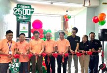 Gracing the momentous milestone were (from left) 7-Eleven's Operation's Special Project Specialist Mr. Leody Arsenio; Visayas 2 District Manager Mr. Ramon Almira; Tax Section Manager Mr. Arianne Ulep; Regional Operations Planning & Support Section Manager Mr. Andrew Bravo; Regional Operations Manager-Visayas Mr. Francisco Gayanilo; Pito AxM Platform, Inc. (PAPI) President Mr. Masanori Sakaguchi; ATM Operations Head Ms. Ricci Pagkalinawan; and IT Project Manager Mr. Mat Tacolod.