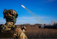 Russia thwarts major Ukrainian offensive A Ukrainian soldier watches a rocket launcher firing towards Russian positions on the front line in eastern Ukraine. GETTY IMAGES