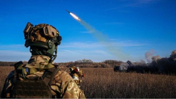 russia_resized A Ukrainian soldier watches a rocket launcher firing towards Russian positions on the front line in eastern Ukraine. GETTY IMAGES