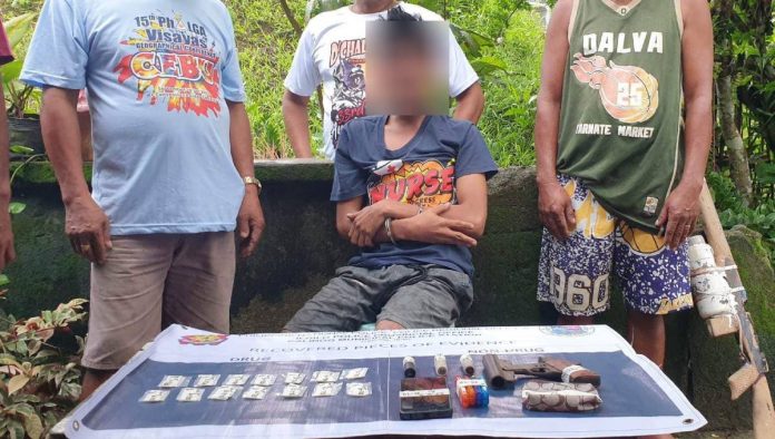 shabu Over P500,000 worth of suspected shabu and a homemade shotgun with ammunition were seized from a 24-year-old resident of Calinog, Iloilo, on June 9. CALINOG MPS PHOTO