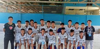 Members of Western Visayas’ elementary boys football team from the Barotac Nuevo Central Elementary School. CONTRIBUTED PHOTO