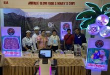 Preserving Antique’s Slow Food The Advance Central College exhibitors led by Board Chairperson Rani Rodriguez and President Mary Rose Gemma Rodriguez with TESDA regional director Florencio Sunico during the Central Philippines Tourism Expo.