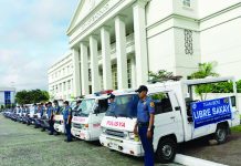 Police mobile vehicles will be deployed to various parts of Bacolod City to offer free rides to commuters affected by today's transport strike. BCPO PHOTO