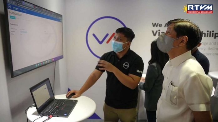 Gov't_services_resized President Ferdinand Marcos Jr. vows more improvements in the future as the Philippines' internet infrastructure "undergoes further upgrades." Photo shows Marcos at an exhibit during the sidelines of the National Information and Communications Technology Summit 2022.