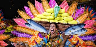 Guimaras Province's Manggahan Festival, represented by Hubon Balsahan, placed third in the recently concluded Aliwan Fiesta in Pasay City. PINOY FIESTA PHOTO
