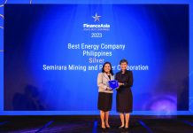 SMPC wins silver in FinanceAsia’s Best Managed Companies Poll for 2023 Semirara Mining and Power Corp. president and chief operating officer Maria Cristina Gotianun (right) and chief finance officer Carla Cristina Levina (left) at FinanceAsia’s Best Managed Companies 2023 Awarding Ceremony in Hong Kong