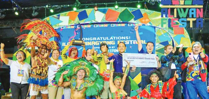 dinagyang pic_superimposed Iloilo City’s Dinagyang Festival is the champion of the 2023 Aliwan Fiesta streetdance competition held in Pasay City on Saturday, July 15. JERRY TREÑAS FB PHOTO