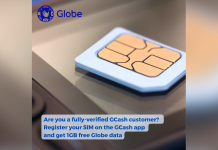 Are you a fully-verified GCash customer? Register your SIM on the GCash app and get 1GB free Globe data