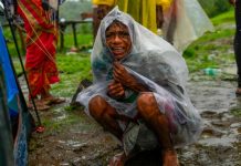 At least 22 dead in India landslide This woman's family members are trapped under rubble after a landslide swept in Raigad district, western Maharashtra state, India, July 20, 2023. AP