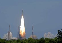 India launches historic mission to Moon’s south pole Indian spacecraft Chandrayaan-3 blasting off. Aijaz Rahi/AP