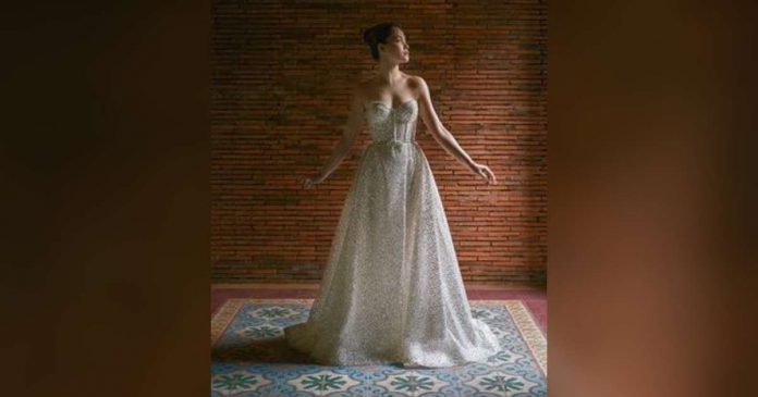 maja Maja Salvador is stunning in a beautiful white gown.