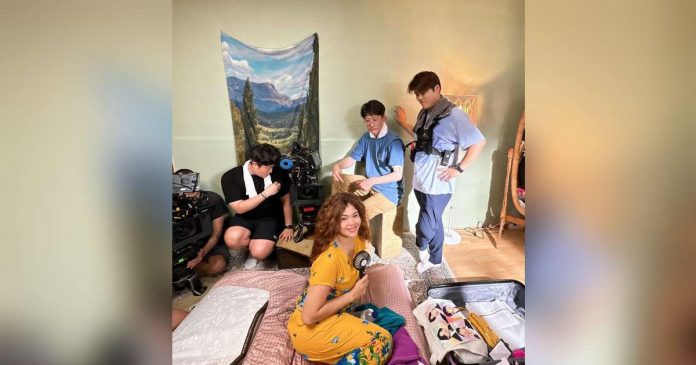 melai_superimposed Melai Cantiveros uploads on Instagram this behind-the-scene photo from her first day of filming a project in South Korea.