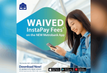 Send Money for FREE with the new Metrobank App! Metrobank waives InstaPay fees for transactions worth PHP1,000 and below