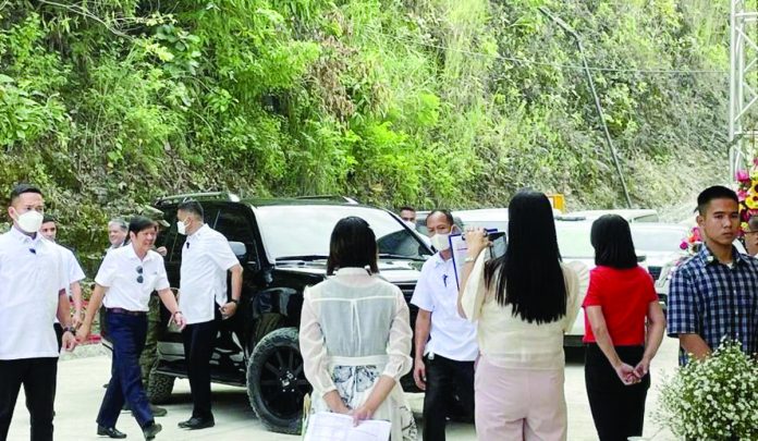renewable_energy.JPG_resized President Ferdinand Marcos Jr. witnesses the inauguration of the Lake Mainit hydropower plant in Agusan del Norte on Wednesday, July 12. KATRINA DOMINGO/ABS-CBN NEWS PHOTO