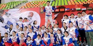 Members of Iloilo MVP Taekwondo Gym rejoice following their success in the 2023 Heroes Taekwondo International Championship in Thailand. PHOTO COURTESY OF MARK PINGGOL