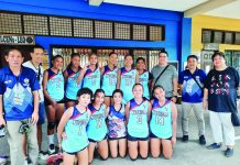 Members of WVPRISAA secondary girls volleyball team. PHOTO COURTESY OF DEXTER DY