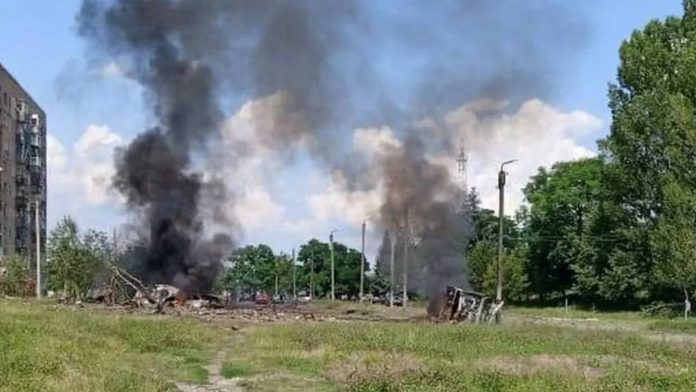 ukraine-missile-43 Photo courtesy of OLEG SINEGUBOV/TELEGRAM via BBC