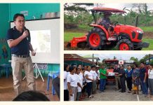 4-wheeled tractor granted to farmers association in Antique Engr. Eleazer Salvador T. Moscoso, Department of Science and Technology (DOST) Antique Provincial Science and Technology director, and Dr. Pablo S. Crespo, Jr., University of Antique president, officially turn over one unit four-wheeled tractor to Alangan United Farmers’ Association in Sibalom, Antique.