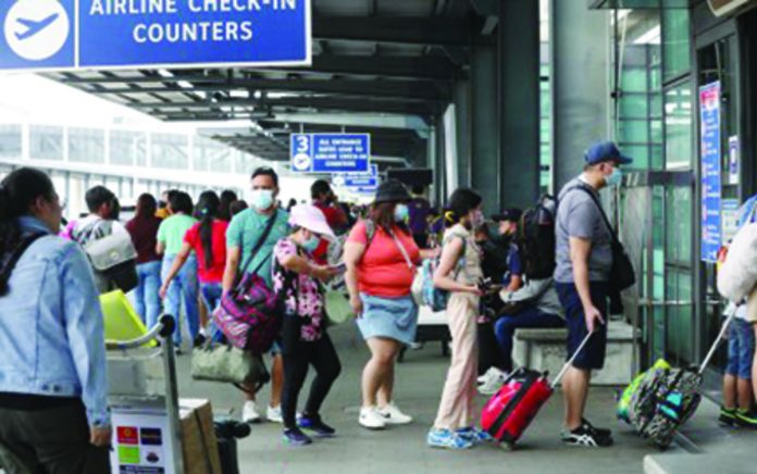 NAIA_resized The country’s low-cost carriers are expecting further rise in international travel due to lifting of vaccination certificate requirements for international arrivals. PHOTO COURTESY OF PNA