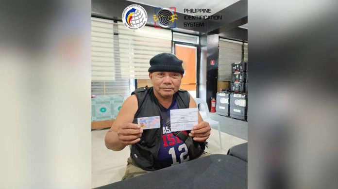 PSA Aklan_superimposed A resident of Aklan province received a replacement for his damaged Philippine Identification System identification card. PSA-AKLAN PHOTO