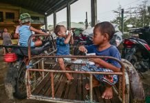 A mobile kitchen serves food at an evacuation center in Barangay Palawig in Santa Ana, Cagayan on July 26, 2023 after the area was hit by Typhoon “Egay.” MARIA TAN/ABS-CBN NEWS PHOTO