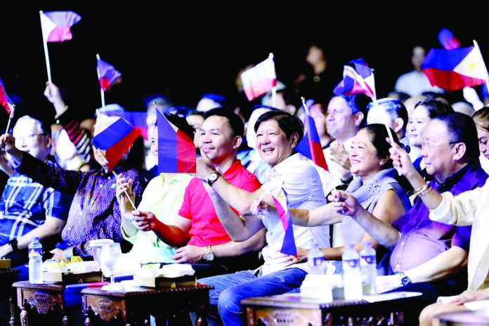 HONORING FILIPINO ATHLETES. President Ferdinand R. Marcos Jr. and First Lady Liza Araneta-Marcos honor Filipino athletes by hosting a night of performances with the second Konsyerto sa Palasyo at the Malacañang Palace grounds on Aug. 6, 2023. The event was spearheaded by the Office of the President, Presidential Communications Office, Social Secretary’s Office and Presidential Broadcast Staff – Radio Television Malacañang. PNA