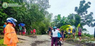 Incessant rains softened the soil, damaging the Barangay Mabini Road in Sibalom Antiqu. NUTRISKWELA RADYO KAABYANAN