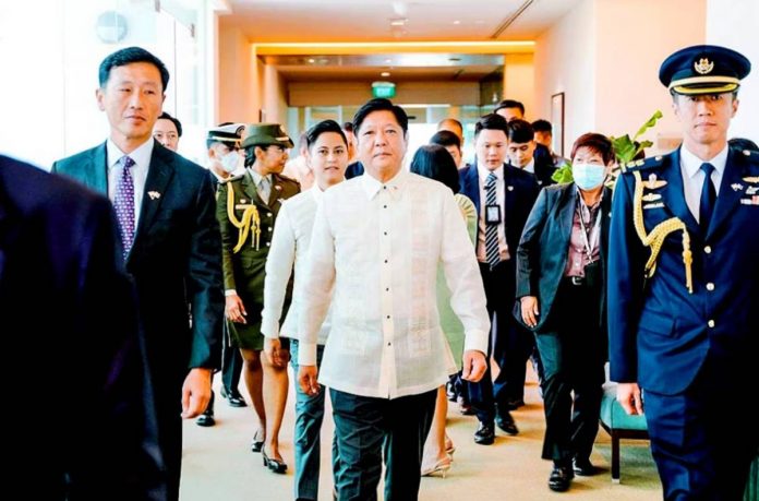 more state visits President Ferdinand "Bongbong" Marcos, Jr. arrives in Singapore on September 6, 2022 for a state visit. State visits open many doors for trade and investment, the International Chamber of Commerce says. (Office of the President / Facebook photo)