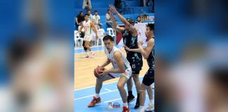 Mark Sarangay’s near double-double numbers are not enough. Bacolod City of Smiles bowed to Bacoor City Strikers. MPBL PHOTO