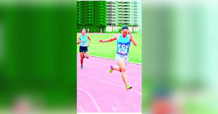 sports capiznon_superimposed Capiznon Piepet Prebillo captures the gold medal in the women’s 200-meter run event of the 2023 ROTC Games Visayas Leg at the Iloilo Sports Complex in Iloilo City. PHOTO COURTESY OF PSC