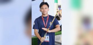Nathaniel Balajadia started learning arnis when he was seven years old. He aims to qualify for the arnis event in the Southeast Asian Games. PHOTO COURTESY OF PSC