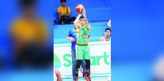 Negros Pau Muscovados’ Camillus Altamirano attempts a three-point shot. MPBL PHOTO