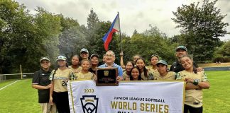 Members of the Bago City-Philippines softball team. PHOTO COURTESY OF THE CITYBRIDGE