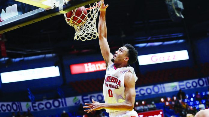 sports_ginebra_resized Jeremiah Gray sustained a knee injury during the Gin Kings’ game against NLEX Road Warriors on July 30. PBA PHOTO
