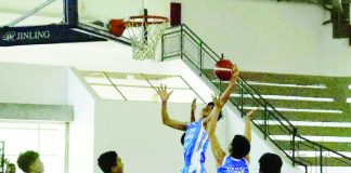 Western Visayas elementary boys basketball team’s Ashton Jarred Buñol grabs the rebound during their 2023 Palarong Pambansa gold medal game against Northern Mindanao. PHOTO COURTESY OF DEPED TAYO WESTERN VISAYAS REGION