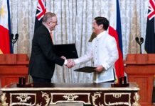 Australia to give 200 Filipinos ‘work, holiday’ visas annually President Ferdinand R. Marcos Jr. and Australian Prime Minister Anthony Albanese shake hands after the signing of the Joint Declaration on Strategic Partnership after their bilateral meeting held at the Reception Hall of Malacañan Palace on Sept. 8, 2023. Under the memorandum of understanding, the Philippines and Australia will grant eligible participants from both countries “Work and Holiday” visa, which will permit them to stay and work in the host country for a period of 12 months. PNA PHOTO BY REY BANIQUET