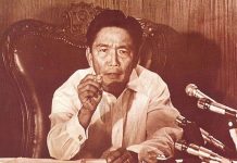 Then president Ferdinand E. Marcos Sr. announces on national television on Sept. 23, 1972 that he has placed the Philippines under martial law. PHOTO FROM THE OFFICIAL GAZETTE’S TWITTER ACCOUNT
