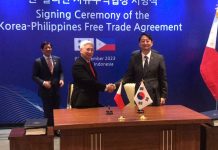 PH, South Korea sign free trade agreement President Ferdinand “Bongbong” Marcos Jr. (left) witnesses the signing of the Philippines-Republic of Korea Free Trade Agreement on Thursday, Sept. 7. PHOTO COURTESY OF GMA NEWS
