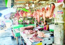 PH meat imports fall A vendor tends to her stall selling meat products at a market in Barangay Tagbak, Jaro, Iloilo City. PN FILE PHOTO