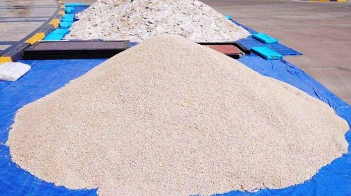 A portion of the 86 million Captagon pills police in Dubai say was seized. DUBAI POLICE