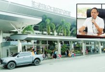 Gov. Arthur Defensor Jr. (inset) says the Iloilo Airport now facilitates 20 flights daily, with each flight carrying roughly 170 to 200 passengers. The airport’s main passenger terminal was originally designed to serve 400 to 450 passengers. PN PHOTO
