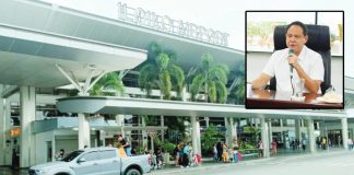 Gov. Arthur Defensor Jr. (inset) says the Iloilo Airport now facilitates 20 flights daily, with each flight carrying roughly 170 to 200 passengers. The airport’s main passenger terminal was originally designed to serve 400 to 450 passengers. PN PHOTO