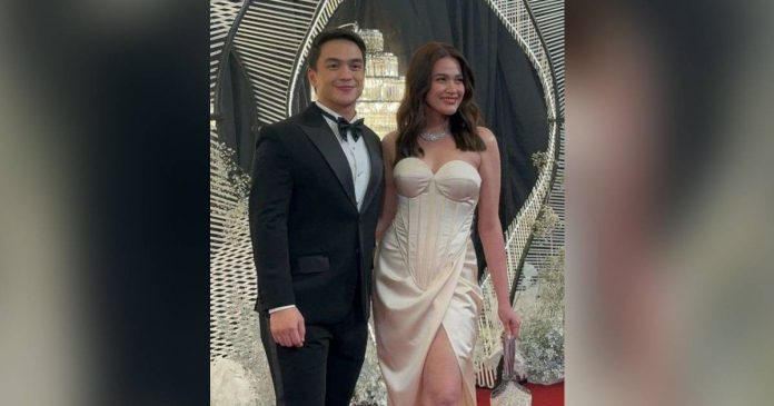 bea-alonzo Dominic Roque and Bea Alonzo attend the GMA Gala 2023 in July.