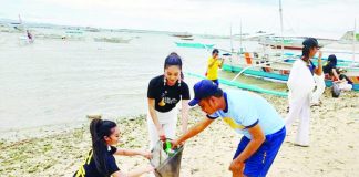 Lin-ay sang Iloilo 2023 candidates collect rubbish in Gigantes Island, Carles, Iloilo during a coastal cleanup activity on Sept. 23. LIN-AY SANG ILOILO FB PHOTO